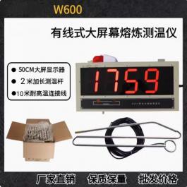  W600大屏幕熔煉測(cè)溫儀 爐前測(cè)溫槍精密制造鋼鐵熔銅測(cè)溫儀